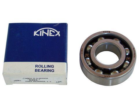 Підшипник 6203 Kinex Словаччина (коробка передач ІЖ, Мінськ, Восход, Муравей, Альфа / колінвал Карпати) 17х40х12 мм KINEX-6203 фото
