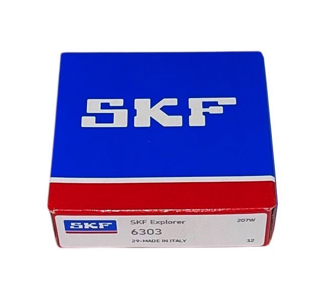 Підшипник 6303 SKF Швеція/Італія (колінвал Мінськ 6V / коробка передач МТ, Дніпро, Ява) 17x47x14 мм SKF-6303 фото