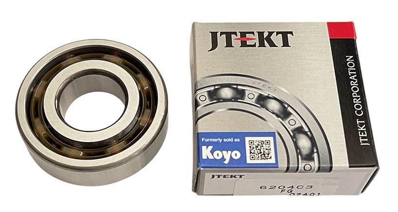 Підшипник 6204 C3 FG Koyo Jtekt Японія (колінвала Мінськ 12V / Yamaha Jog, 3KJ, Axis / Suzuki Lets 1, 2, 3) 20х47х14 мм KOYO-6204-C3-FG фото