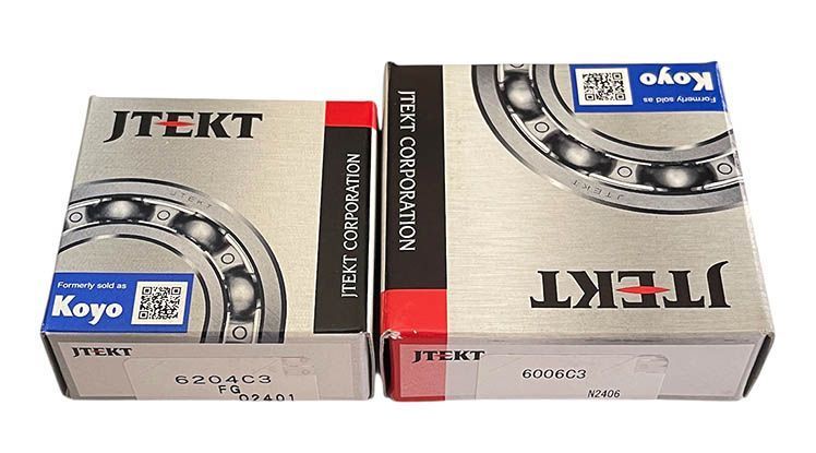 Комплект подшипников коленвала Suzuki Lets 1, 2, 3 Verde, Street Magic Koyo Jtekt Япония с увеличенным тепловым зазором C3 BRG-KIT-CRK-SUZ-LETS-C3-KOYO фото