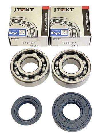 Комплект подшипников коленвала Yamaha JOG, 3KJ, Axis Koyo Jtekt Япония + сальники Corteco BRG-KIT-CRK-YAM-JOG-SEAL-KOYO-COR фото
