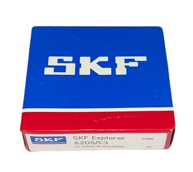 Підшипник 6205 C3 SKF Швеція / Болгарія (колінвала ІЖ Юпітер / Yamaha BWS 100, Aerox 100 / Suzuki Address 110) 25x52x15 мм SKF-6205-C3 фото